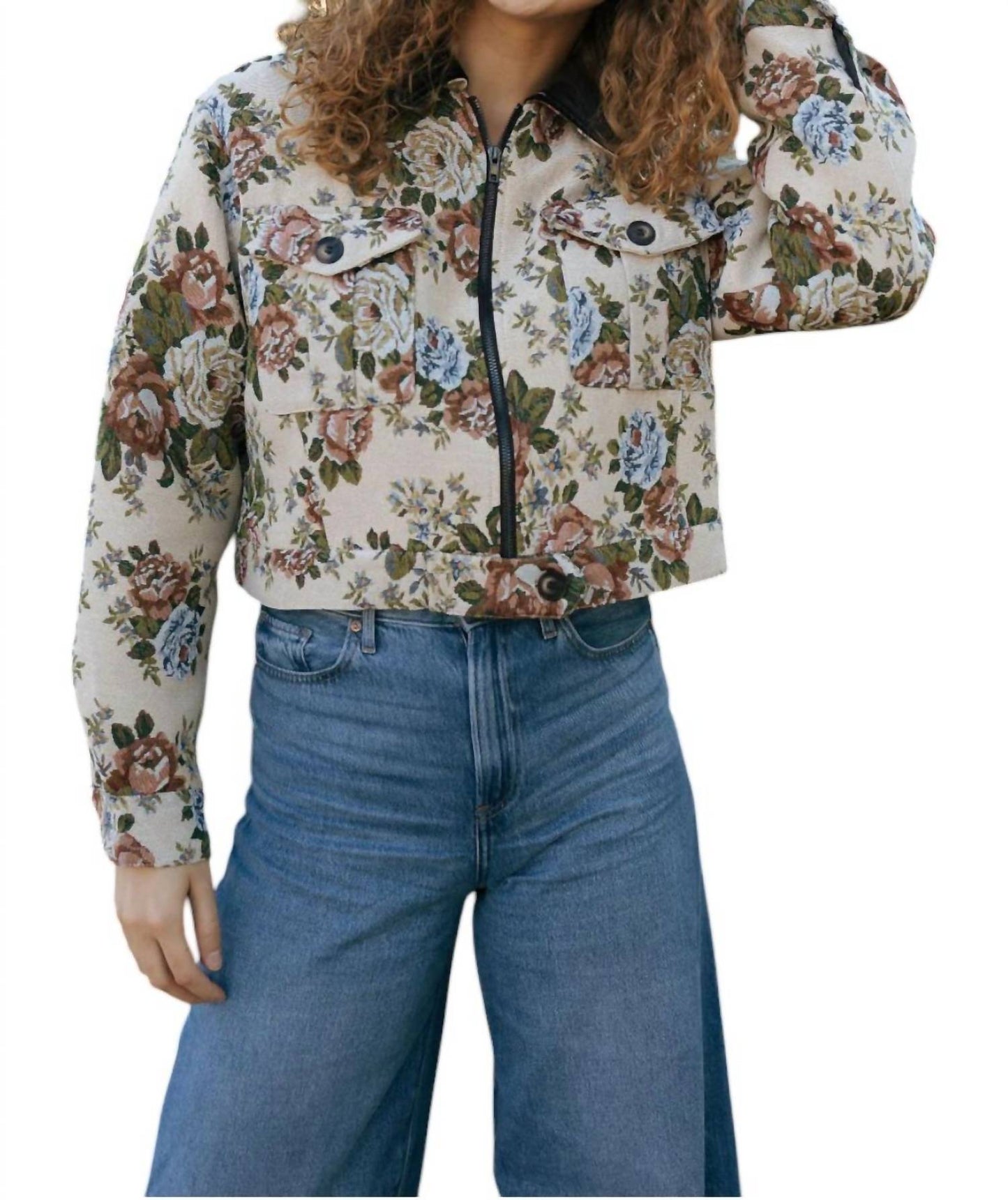 Mable - Tapestry Floral Jacket