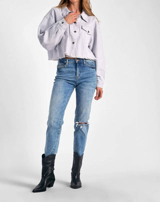 Elan - Denim Cropped Jacket