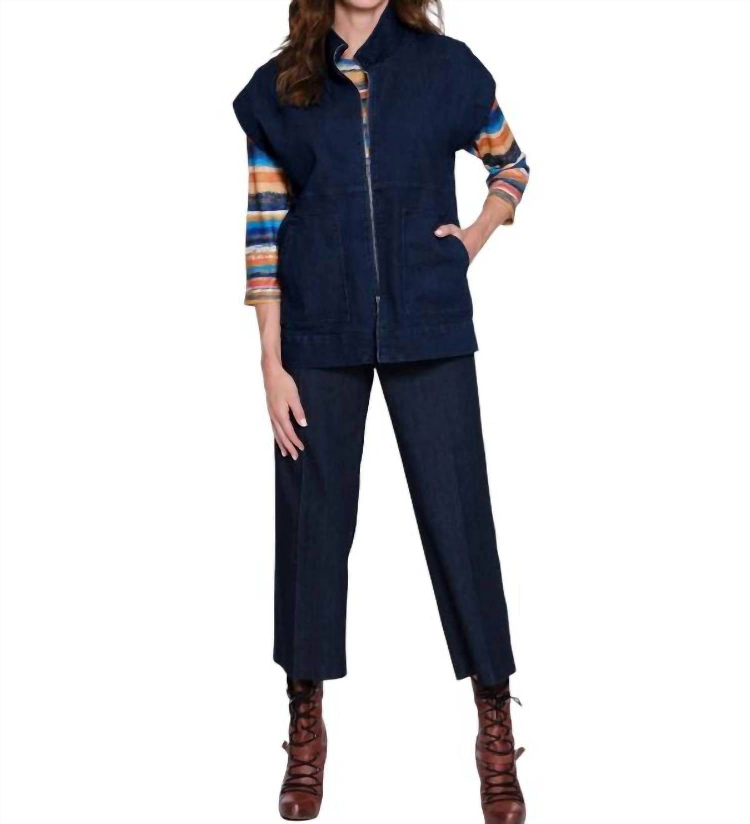 A La Carte - Thin Her Wide Leg Crop Pant
