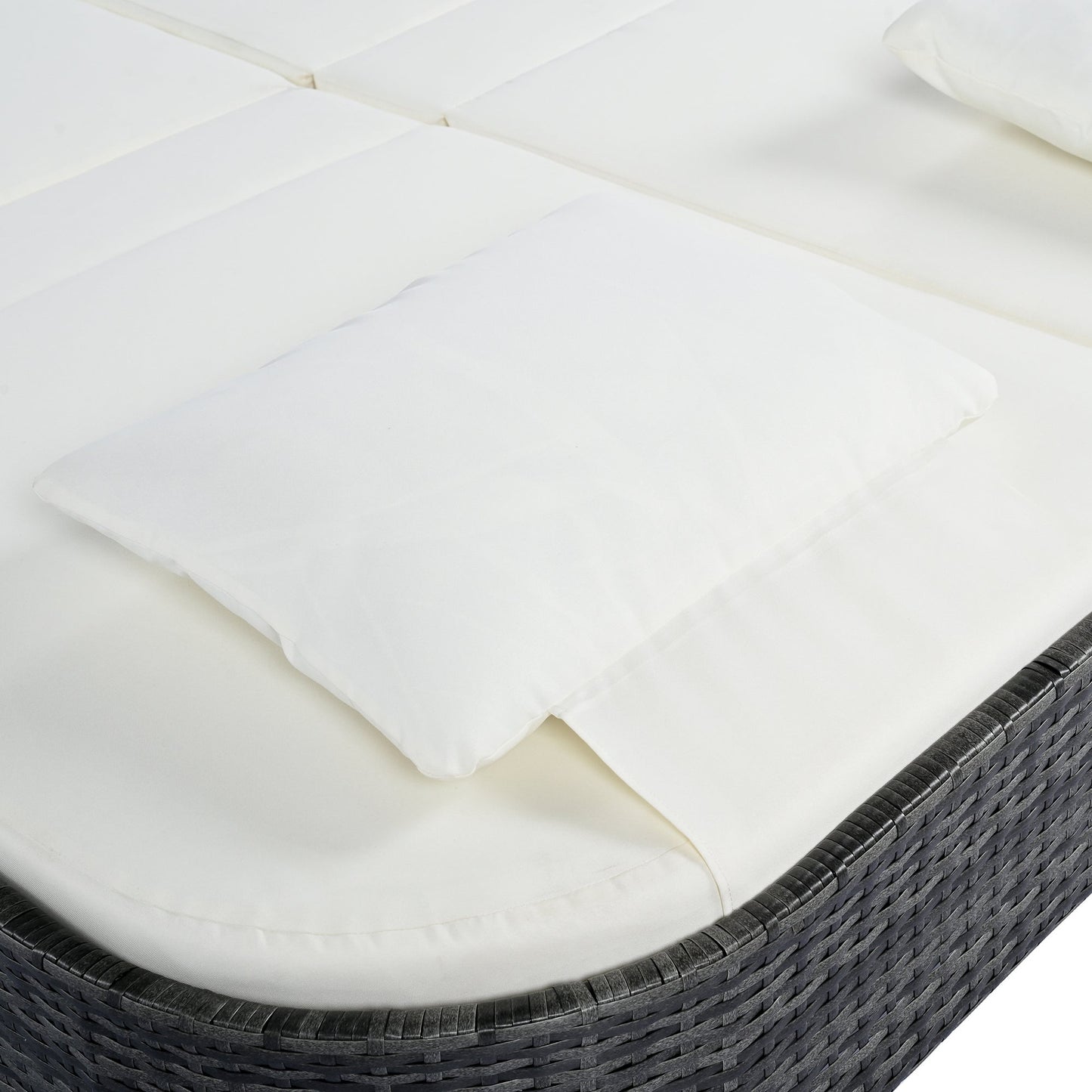 TREXM Outdoor Daybed with Adjustable Backrest