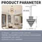 Golden Luxury Crystal Chandelier 23.6 Inch