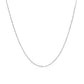 14k White Gold Diamond Cut Cable Link Chain 0.8mm