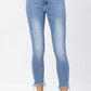 Judy Blue - Bleach Splash Skinny Capris Pant