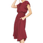 Entro - Scoop Neck Midi Dress