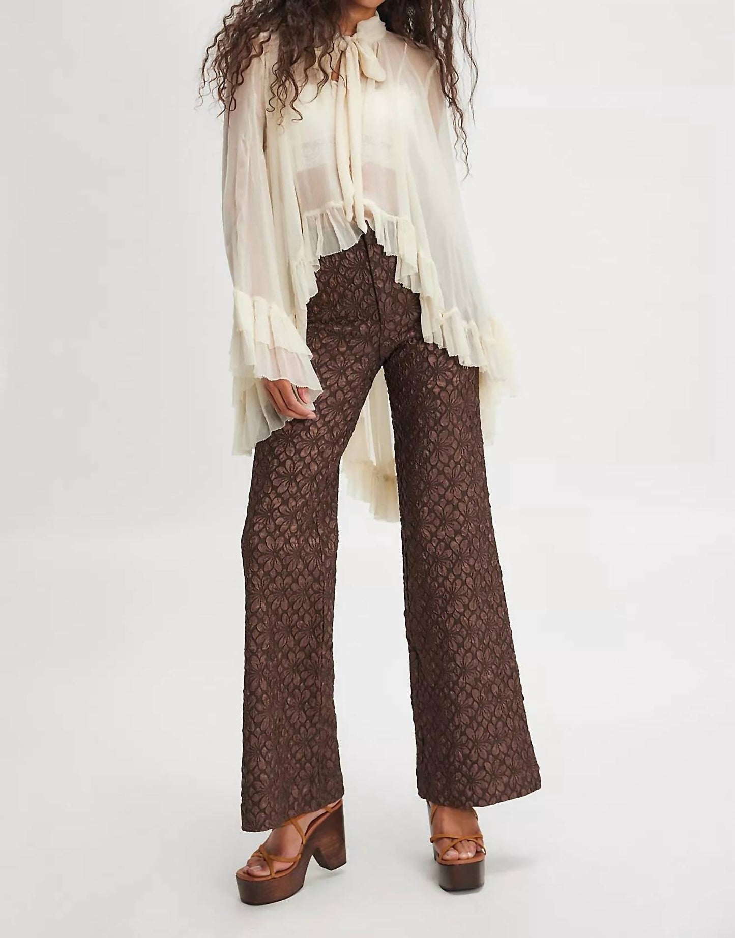 Free People - Runaway Floral Flare Pants