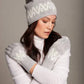 Alashan Cashmere - Sunburst Fair Isle Gloves Stone