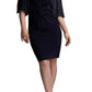 Joseph Ribkoff - Beaded Scallop Sleeve Dress