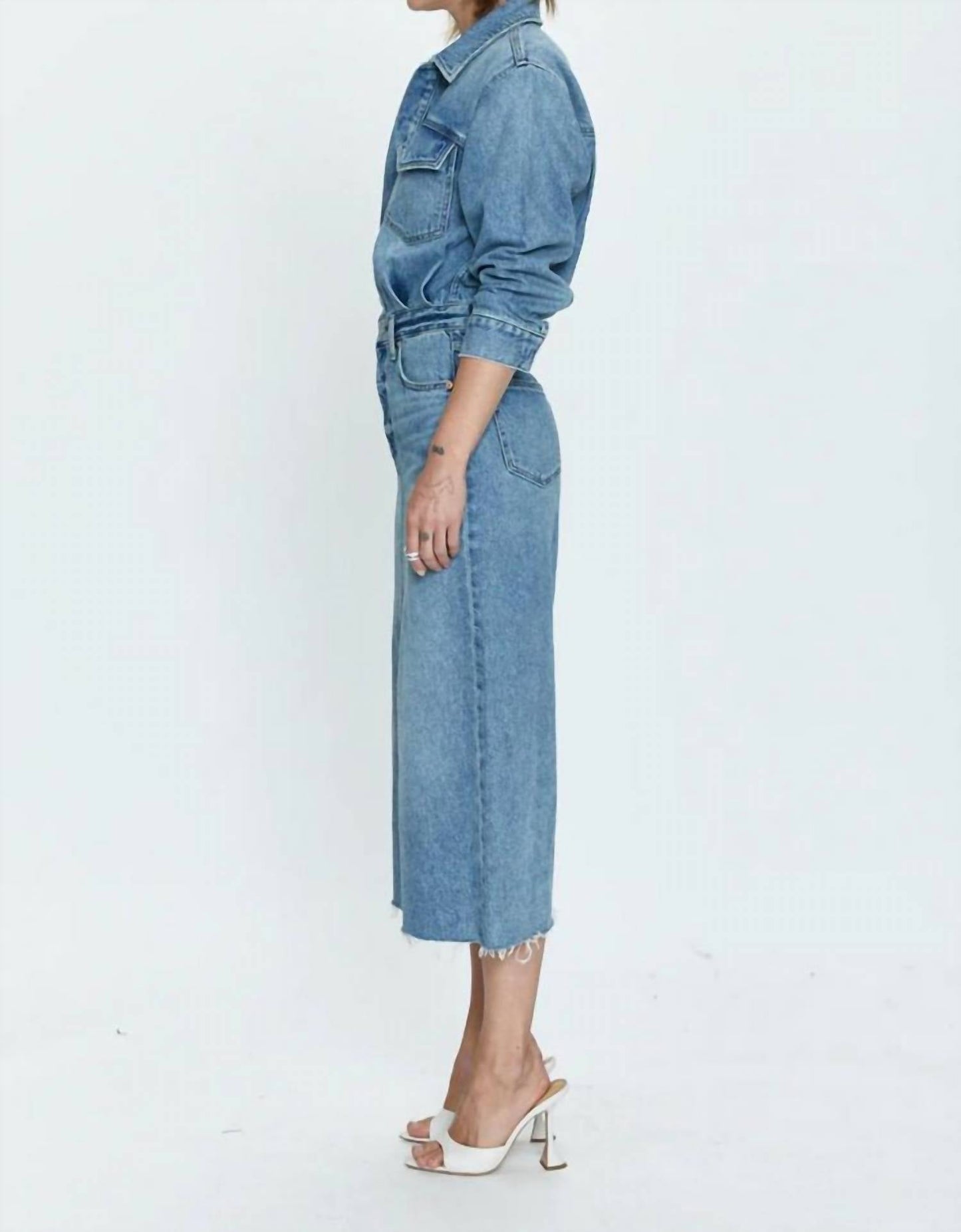 Pistola - Amira Long Sleeve Midi Dress
