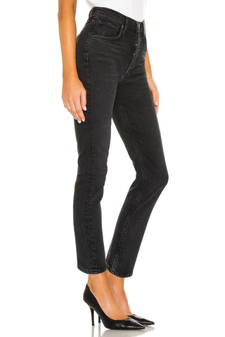 Agolde - Riley High Rise Straight Crop Jeans