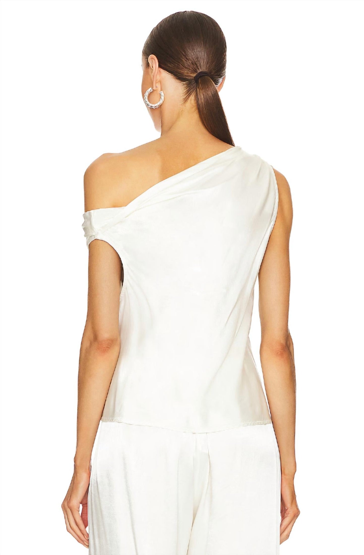 Enza Costa - Silk Bias Off-shoulder Top