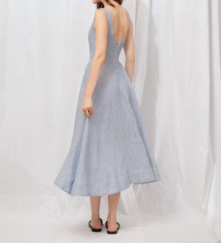 Olivaceous - Charlotte Stripe Midi Dress