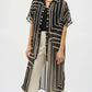 Joseph Ribkoff - Chiffon Geometric Print Blouse