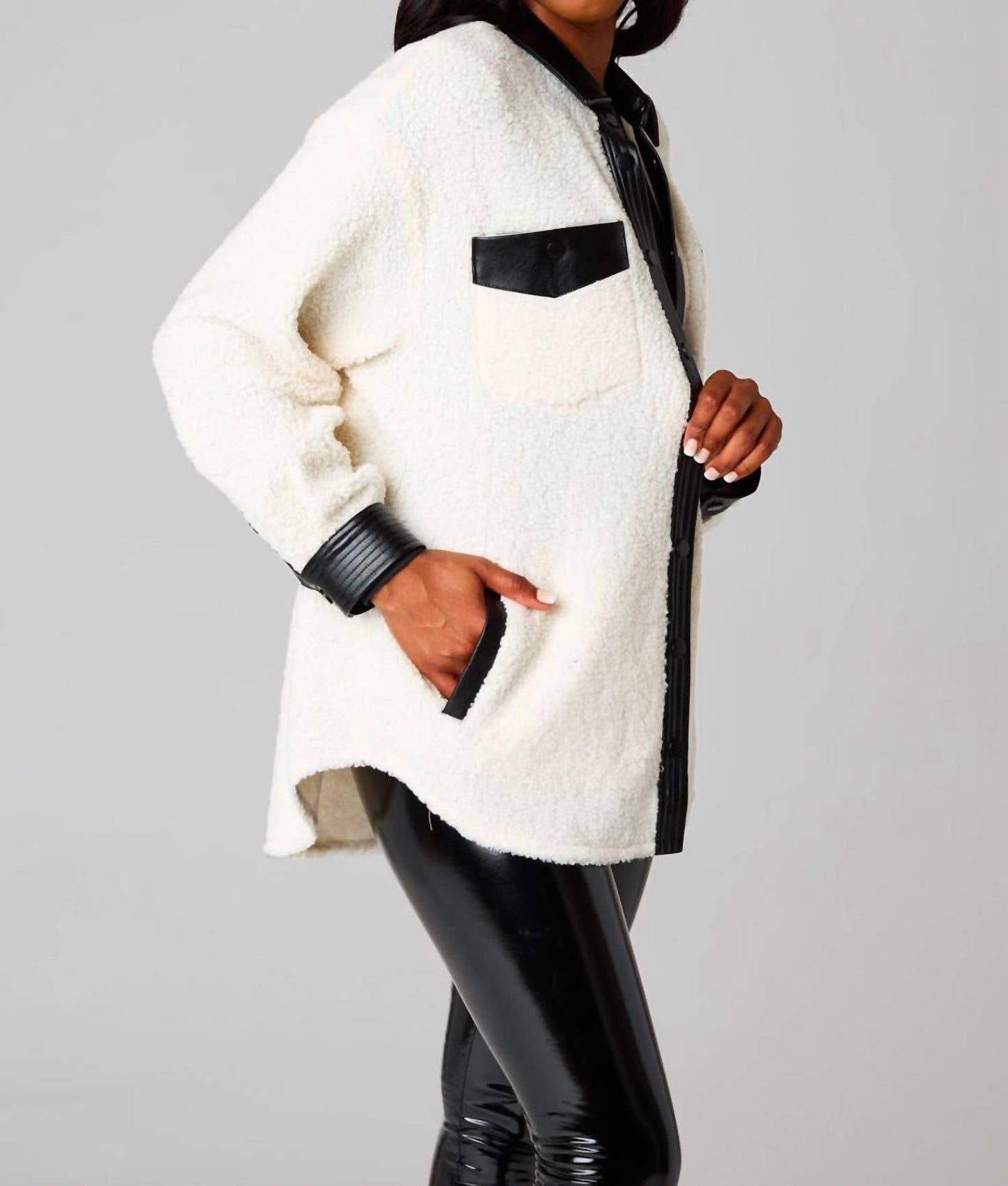 Buddylove - Rowen Sherpa Shacket