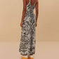 Farm Rio - Monochrome Elegance Scarf Jumpsuit