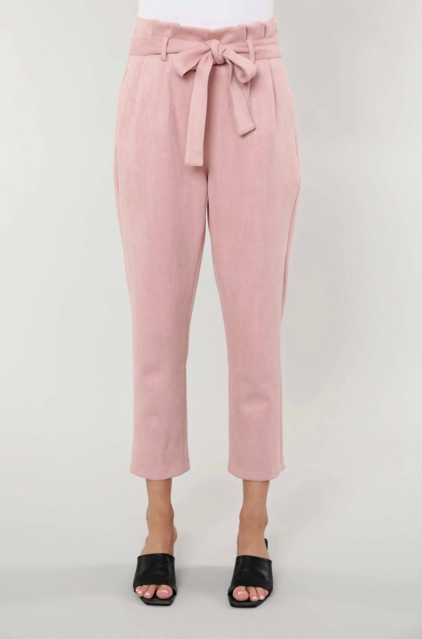 Dolce Cabo - Uptown Suede Paper Bag Pants
