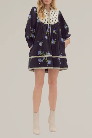 Entro - Mixed Floral Print Dress