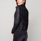 Charlie B - Faux Suede Front Closure Moto Jacket