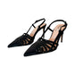 Exe - Women's Savannah Closed To Sling Back Pump Heels