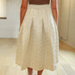 Buru - Quilted Party Midi Skirt