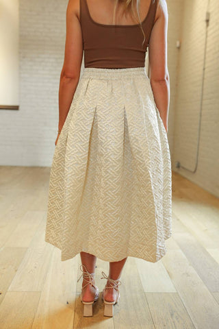 Buru - Quilted Party Midi Skirt