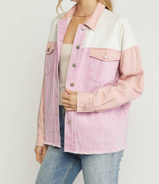 Entro - Colorblock Denim Jacket