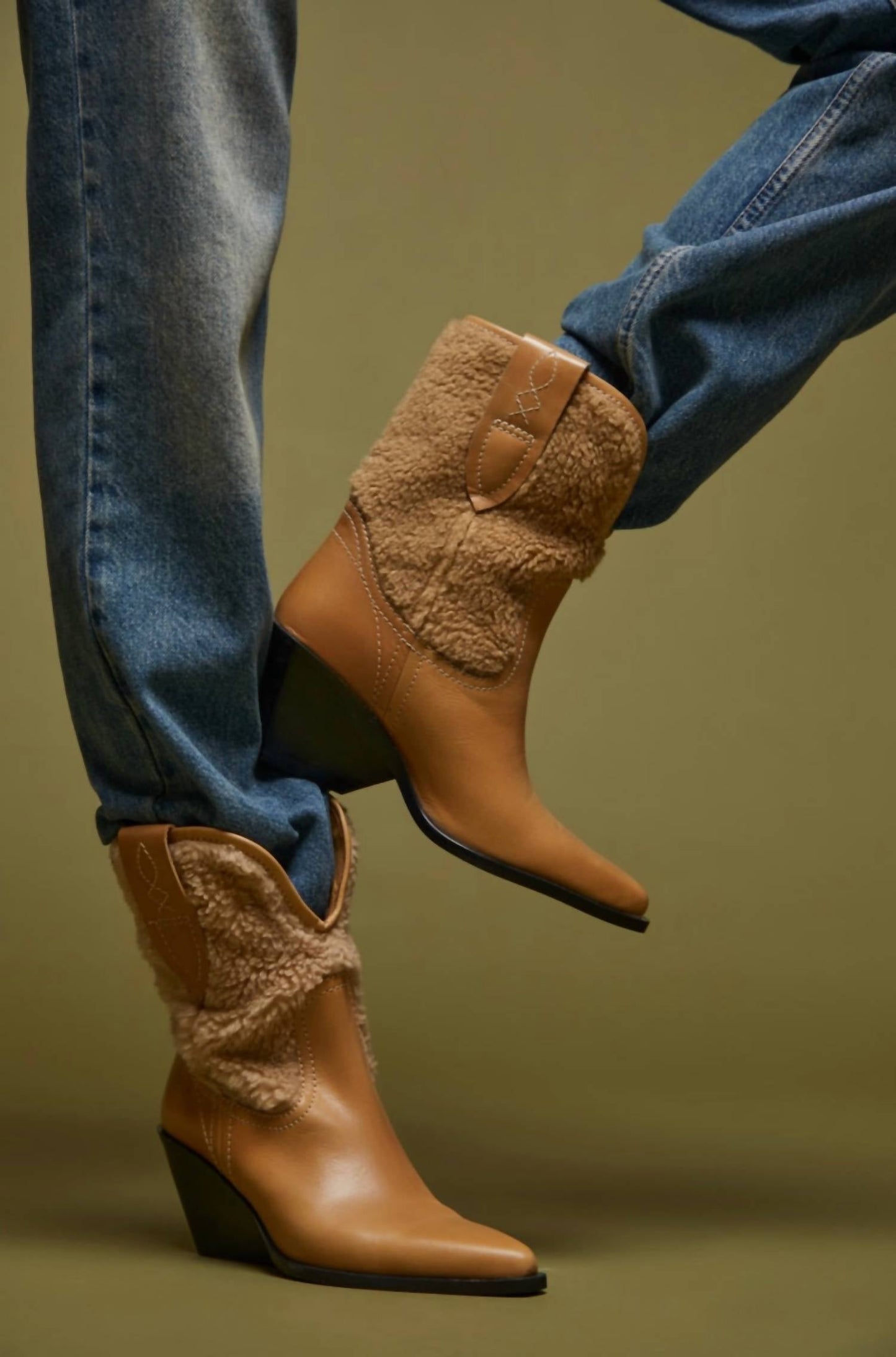 Free People - Women's Pitchfork Point Shearling Boots