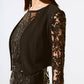 Joseph Ribkoff - Sequined Lace Open Front Bolero