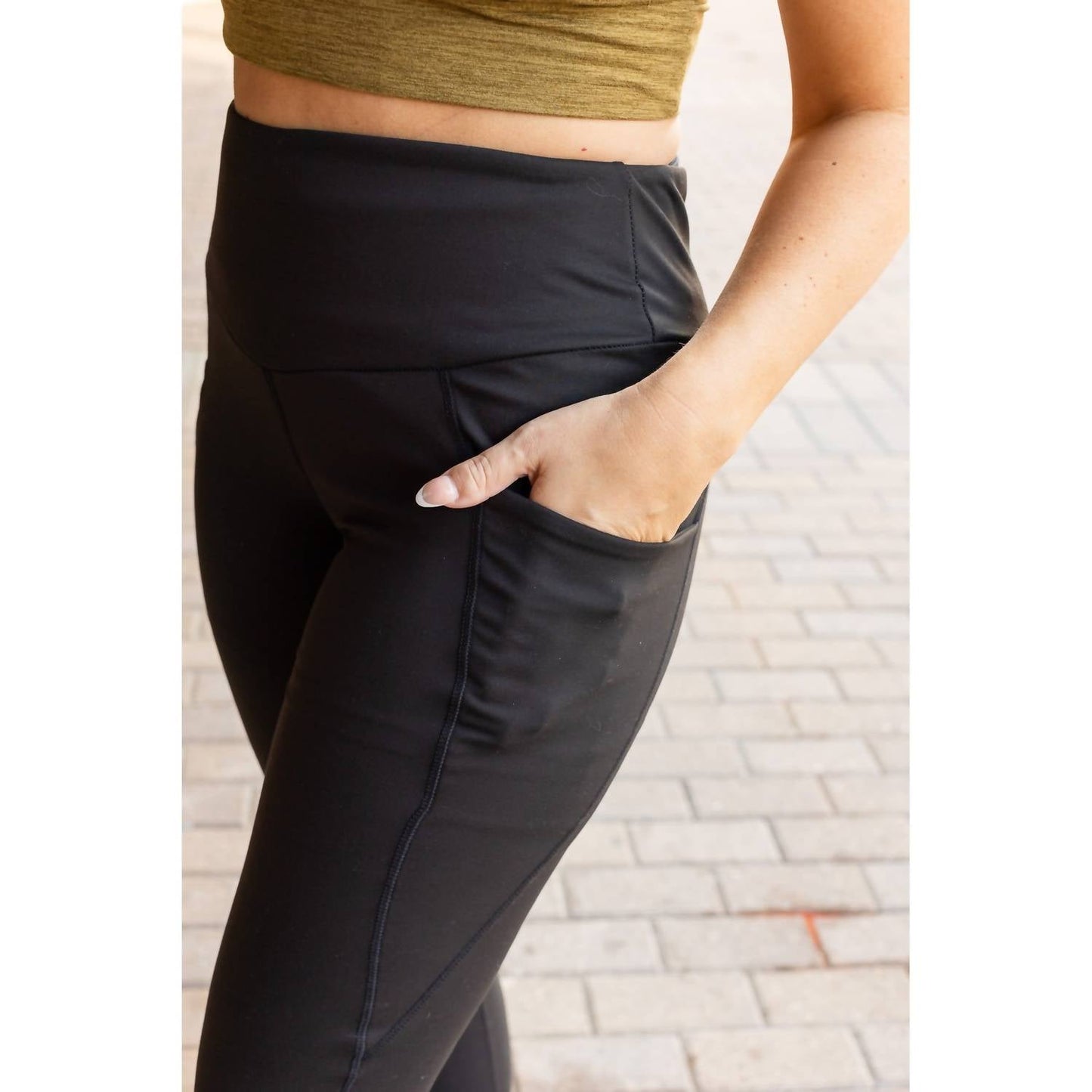 Julia Rose - Adriana Tummy Control Full Length Leggings With Pockets