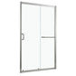 Single Sliding Bypass Shower Door Tempered Glass Enclosure