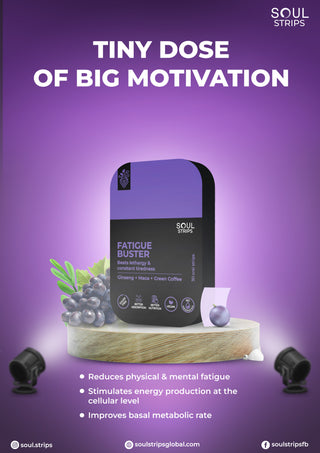 Soul Strips Fatigue Buster Vegan Sugar Free Mixed Berries Flavor 30 Strips