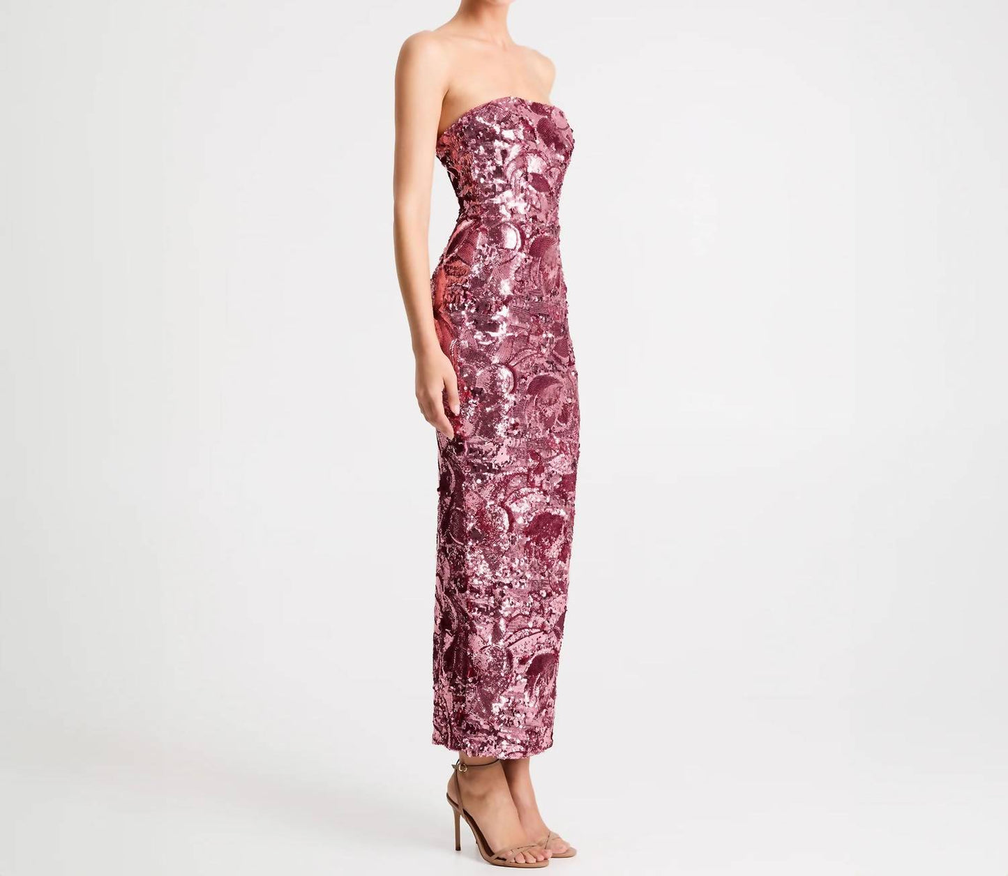 Helsi - Leslie Strapless Sequin Gown
