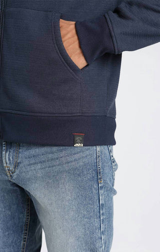 Jachs New York - Sherpa Lined Waffle Hoodie