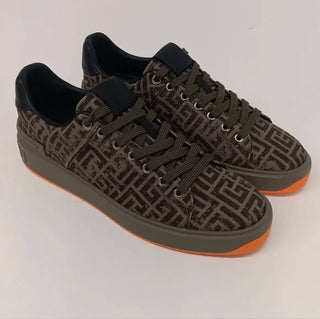 Balmain - Men's Monogram Jacquard B Court Low Top Sneakers