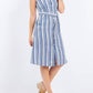 Paparazzi - Woven Textured Yarn-dye Dress