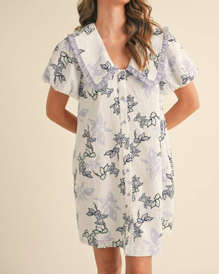 &Merci - Floral Bubble Sleeve Dress