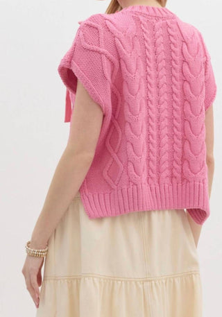 Entro - Ribbon Short Sleeve Sweater