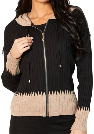 Angel Apparel - Zip Hoodie Ribbed Cardigan