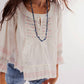 Free People - Ready For You Ruffle Quarter Button Up Top