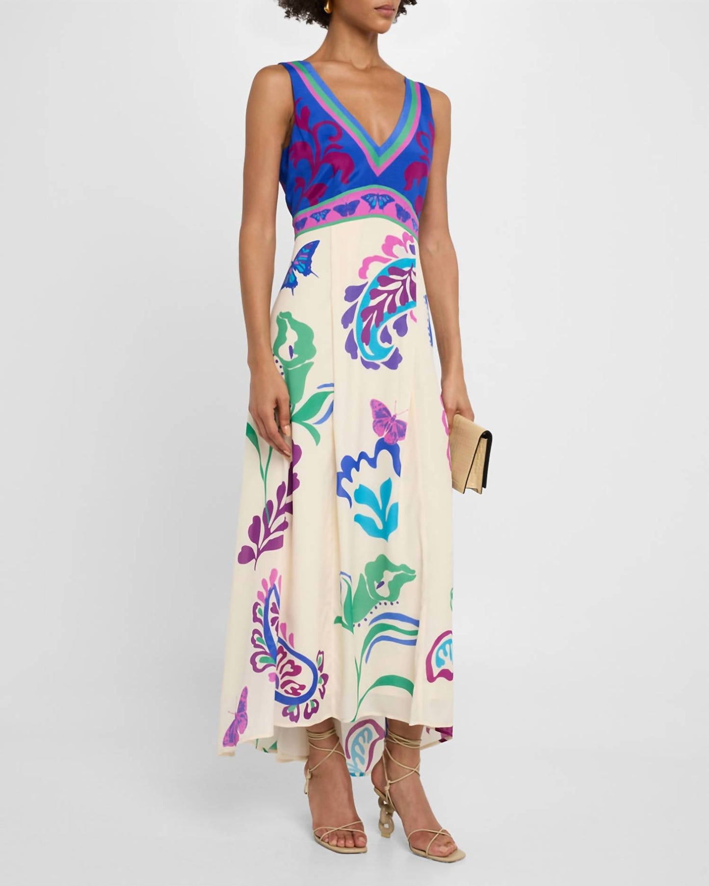 Johnny Was - Lottie Sleeveless Floral-print Maxi Dress
