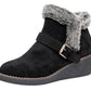 Cushionaire - Women's Rhodes Faux Suede Winter Booties