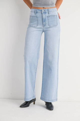 Jbd. - Mini Patch Pocket Wide Jeans