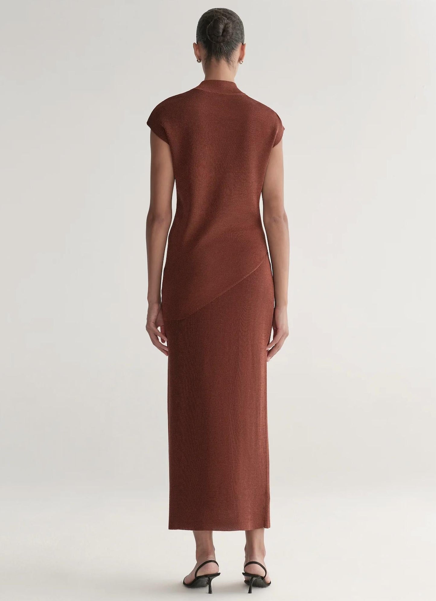 A.L.C. - Edith Metallic Knit Asymmetric Top