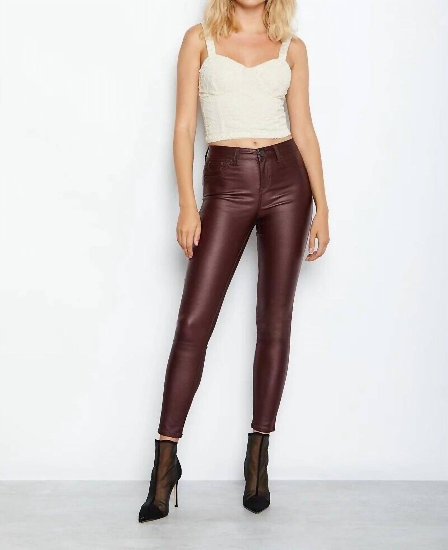 1822 Denim - Coated Skinny Ankle Stretch Jeans
