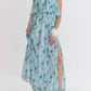 Entro - Floral Strapless Maxi Dress