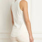 Iris Setlakwe - Sleeveless Pleated V-neck Top