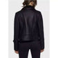 Avec Les Filles - Vegan Leather Moto Shearling Jacket
