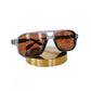 Pretty Simple - Women's Maverick Matte Double Bridge Aviator Sunglasses