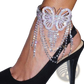 Fairy Butterfly Rhinestone Tassel Arm Chain Bracelet