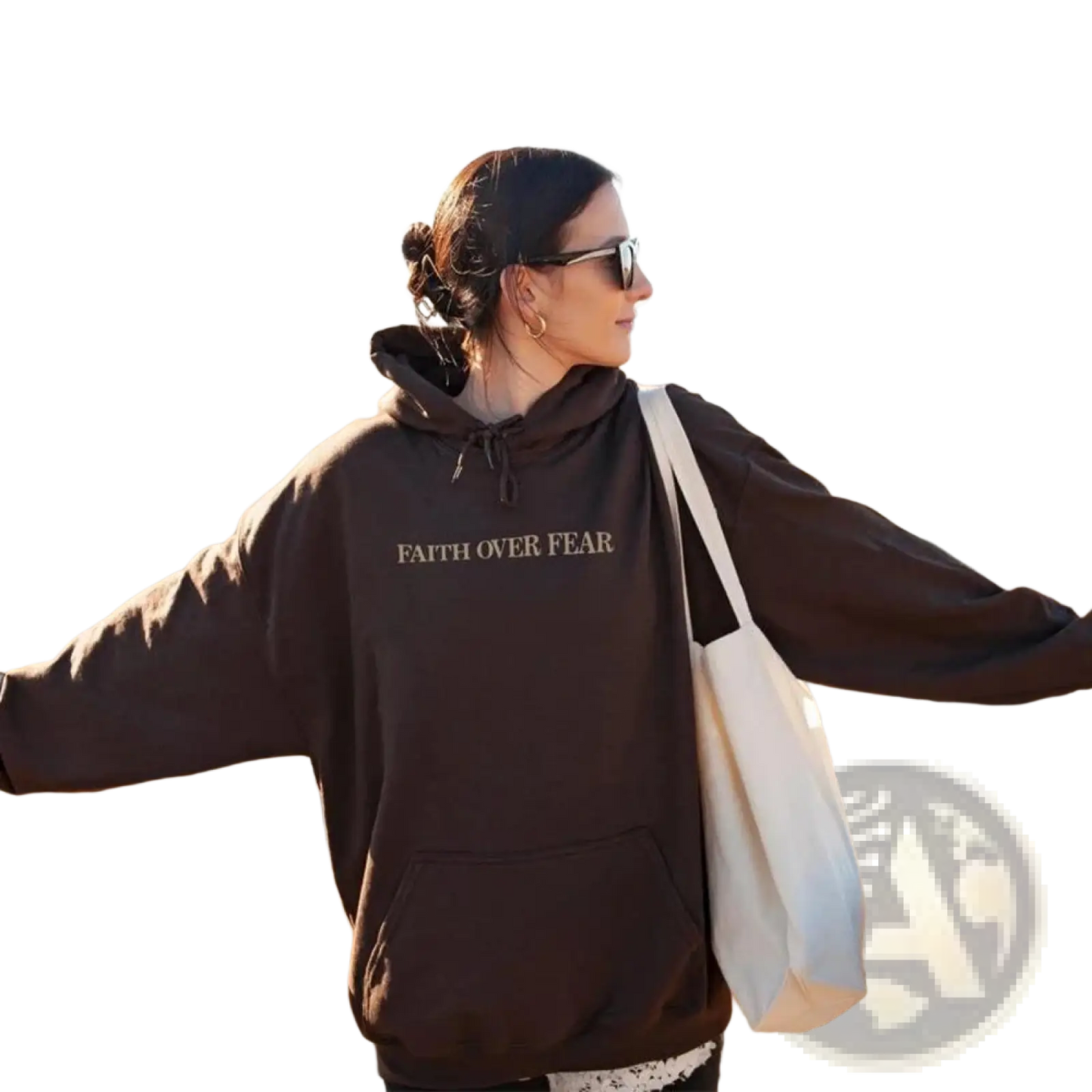 Faith Over Fear Psalm 118:6 Christian Aesthetic Hoodie
