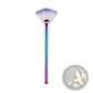 Fan Makeup Brush Set Iridescent Gradient Handle 3pc